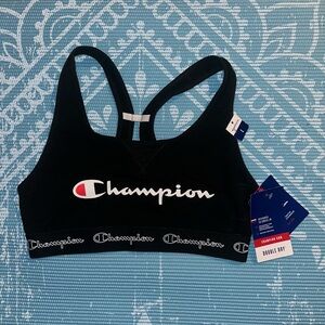 Black Champion Racerback Sports Bra NWT